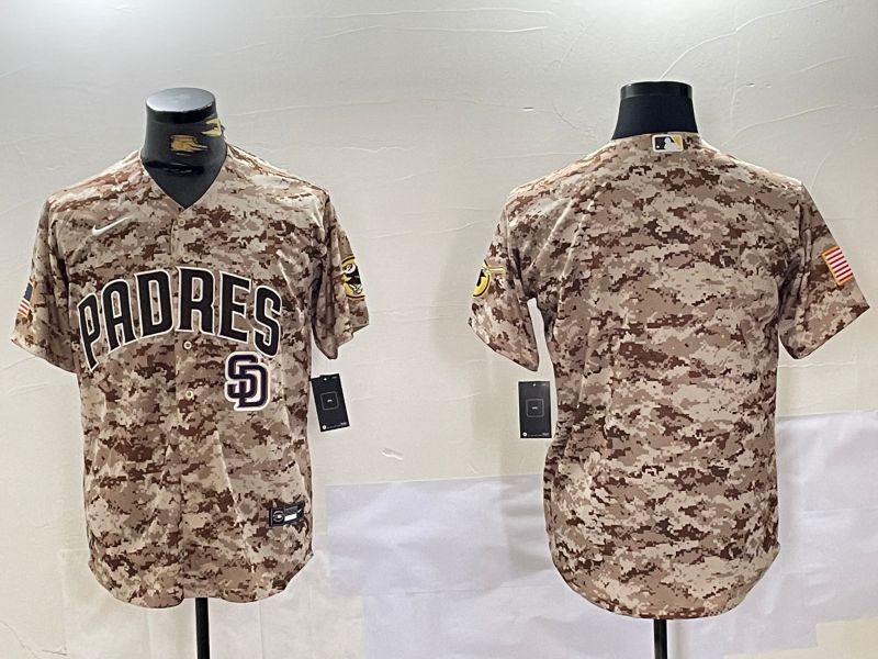 Men San Diego Padres Blank Camo Fashion 2024 Nike MLB Jersey style 2->san diego padres->MLB Jersey